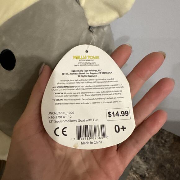 12" Kellytoy Squishmallows Walker the Goat New With Tags - Picture 4 of 12